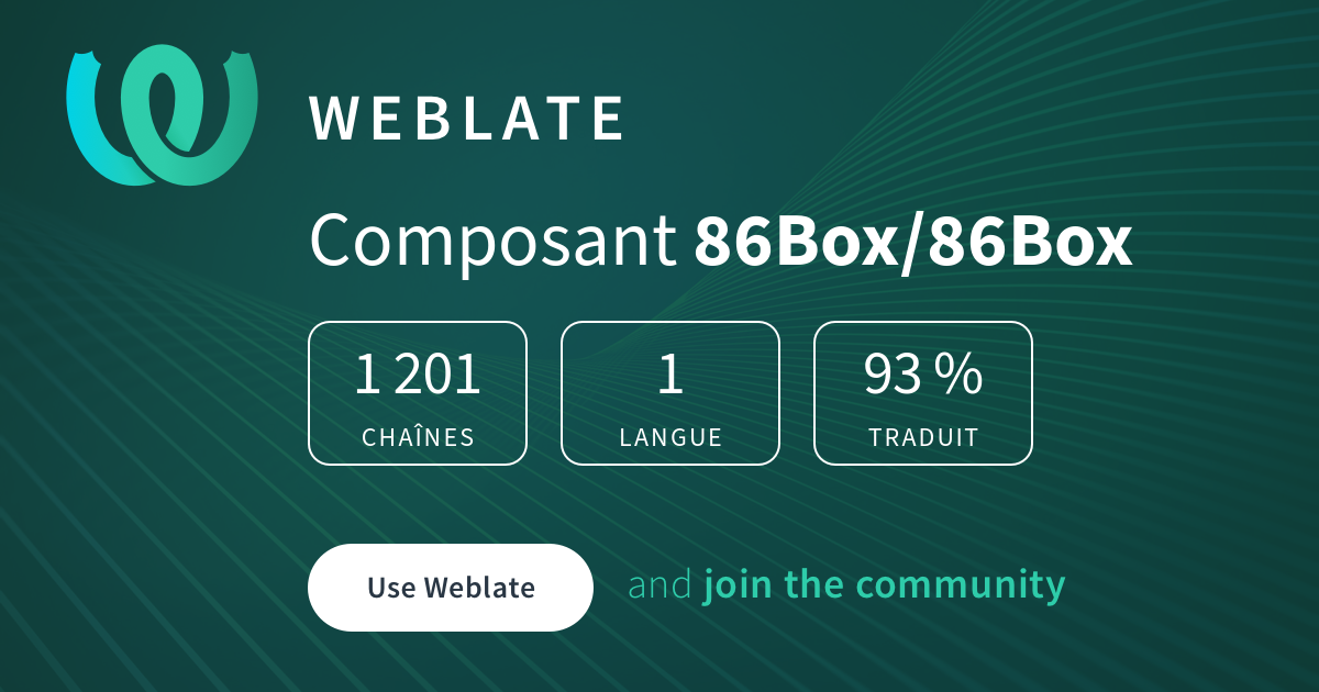 86Box/86Box — French @ 86Box Weblate
